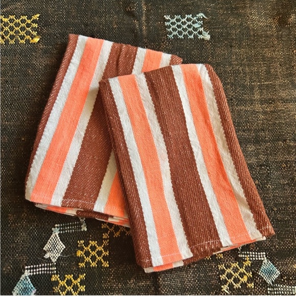 Pre-loved ace&jig Napkin pair in backstroke, set of two - Picture 2 of 5